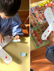 こま作り〈１歳児〉 令和３（2021）年１月14日