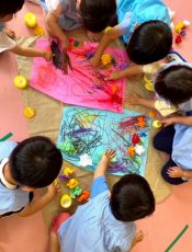 七夕壁面製作〈２歳児〉 令和３（2021）年６月15日