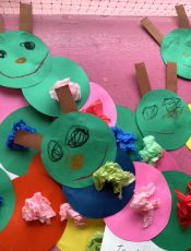 4月壁面製作「あおむし」  令和４（2022）年４月11~13日