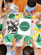 スイカ🍉製作＜１歳＞ 令和５(2023)年８月２~４日